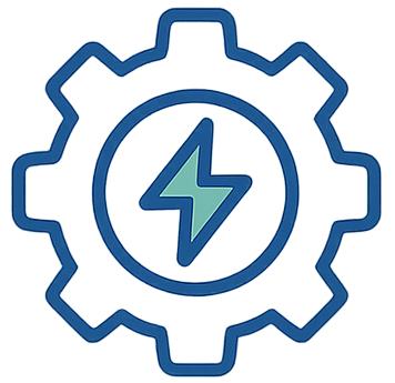 Mileage automation and time-saving icon